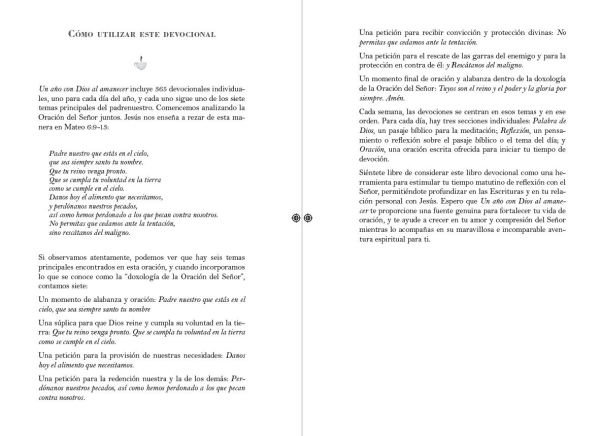 Un año con Dios al amanecer: 365 devocionales para vivir el Padre Nuestro / Awak e in the Dawn a 365 day devotional