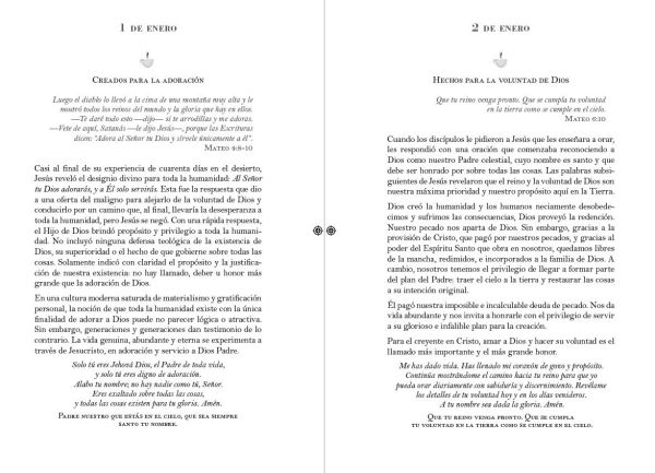 Un año con Dios al amanecer: 365 devocionales para vivir el Padre Nuestro / Awak e in the Dawn a 365 day devotional