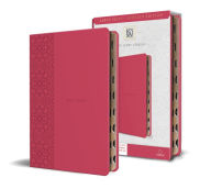 Title: KJV Holy Bible, Large Print Medium format, Fucsia Faux Leather w/Ribbon Marker, Red Letter, thumb Index, Author: KING JAMES VERSION