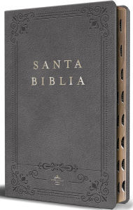 Title: Biblia RVR 1960 letra grande tamaño manual, Piel gris con índice / Spanish Bible RVR 1960 Handy Size Large Print Leathersoft Gray with index, Author: Reina Valera Revisada 1960