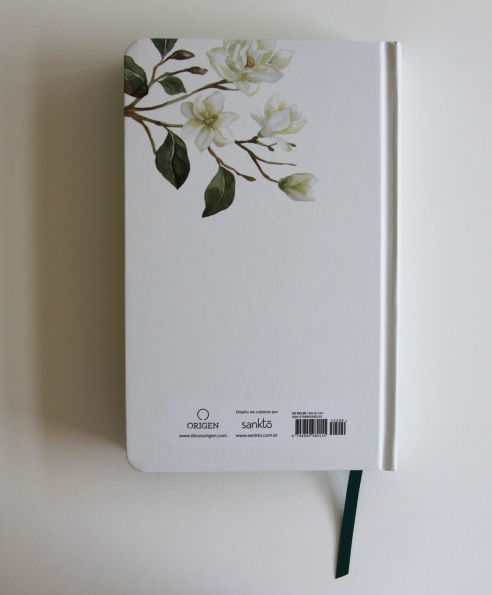 Biblia RVR 1960 letra grande tamaño manual, tapa dura con flores blancas y cantos pintados / Spanish Bible RVR 1960 Handy Size white flowers sprayed edges