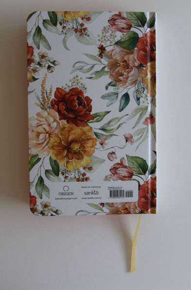 Biblia RVR 1960 letra grande tamaño manual, HC, flores rosadas y cantos pintados / Spanish Bible RVR 1960 Handy Size Large Print with flowers and sprayed edge
