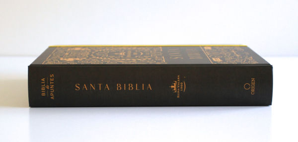 Biblia de apuntes RVR 1960 TD, Negro y oro (Edición cantos pintados) / Spanish Journaling Bible RVR 1960 HC Black and Gold
