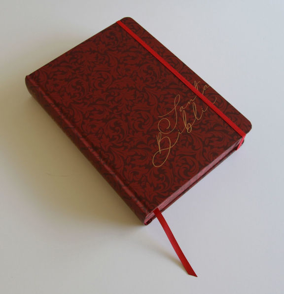 Biblia de Apuntes RVR 1960 Tapa dura, Vino tinto (Edición cantos pintados) / Spanish Journalling Bible RVR 1960 Hardcover Burgundy