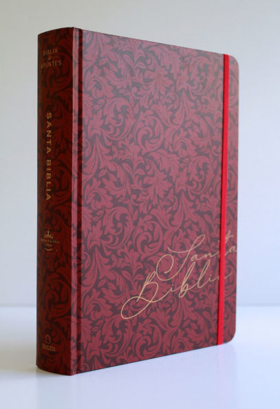 Biblia de Apuntes RVR 1960 Tapa dura, Vino tinto (Edición cantos pintados) / Spanish Journalling Bible RVR 1960 Hardcover Burgundy