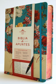 Title: Biblia de Apuntes RVR 1960 Tapa dura, Azul celeste con flores (Edición cantos pintados) / Spanish Journaling Bible RVR 1960 Hardcover Light Blue with Flowers, Author: Reina Valera Revisada 1960