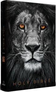 Title: KJV Holy Bible, Large Print, Handy Size format, Hardcover, Lion of Judah, Ribbon Marker, and Red Letter, Author: KING JAMES VERSION