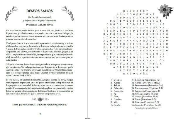 100 devocionales para mujeres. Con sopa de letras (letra grande) / One Hundred Devotionals for Woman with Word Search