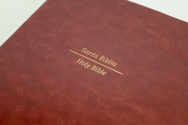 Biblia Bilingüe Reina Valera 1960 (ESV) letra grande símil piel marrón con índice/ Bilingual Bible RVR 1960 (ESV) Large Print Brown Leathersoft with Thumb