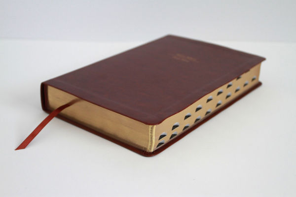 Biblia Bilingüe Reina Valera 1960 (ESV) letra grande símil piel marrón con índice/ Bilingual Bible RVR 1960 (ESV) Large Print Brown Leathersoft with Thumb