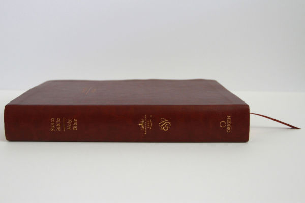 Biblia Bilingüe Reina Valera 1960 (ESV) letra grande símil piel marrón con índice/ Bilingual Bible RVR 1960 (ESV) Large Print Brown Leathersoft with Thumb