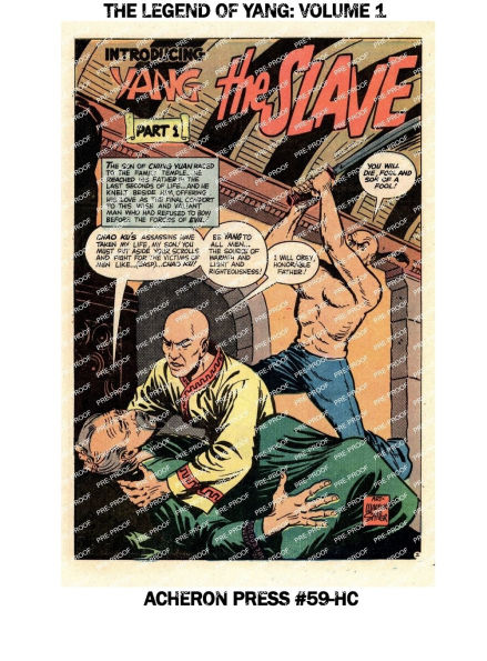 The Legend of Yang Volume 1 Hardcover Standard Color