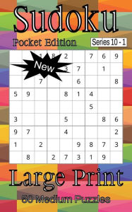 Title: Sudoku Series 10 Pocket Edition - Puzzle Book for Adults - Medium - 50 puzzles - Large Print - Book 1, Author: Nelson Flowers