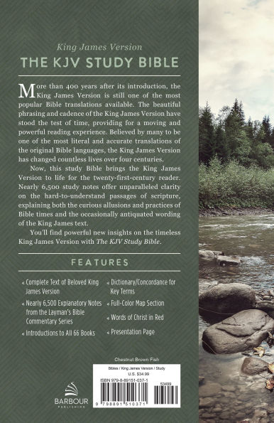 The KJV Study Bible [Chesnut Brown Fish]