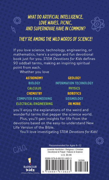 STEM Devotions for Kids: What Science and Technology Teach Us about God and Life