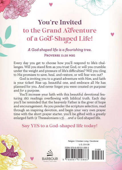 Devotions and Prayers for a God-Shaped Life: Inspiration and Encouragement for Women