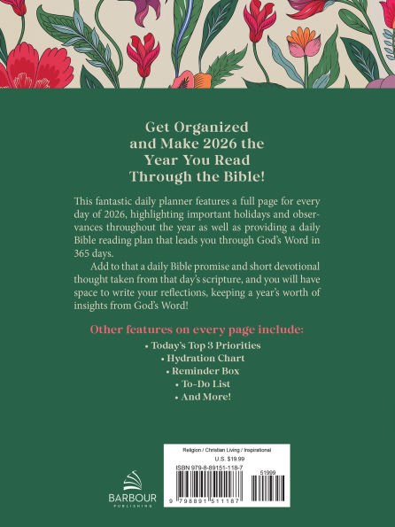 Read Through the Bible in a Year Planner: 2026 Edition