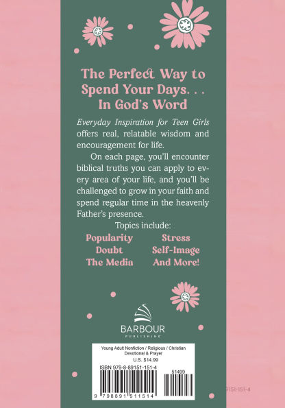Everyday Inspiration for Teen Girls: 100 Encouraging Devotions