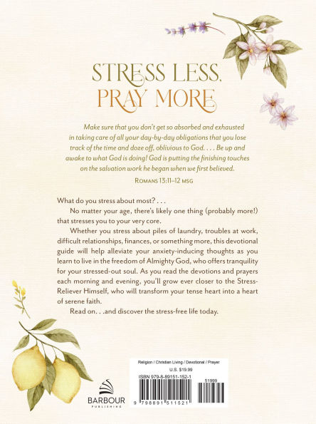 Stress Less, Pray More for Morning and Evening: A Daily Devotional