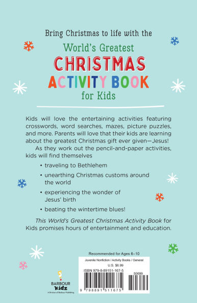 World's Greatest Christmas Activity Book for Kids