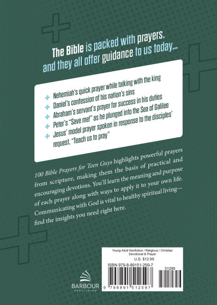 100 Bible Prayers for Teen Guys: Devotions and Direction on Talking with God