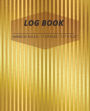 Log Book - Gold Vertical Stripe