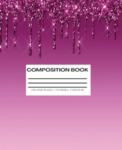 Composition Notebook - Purple Drip