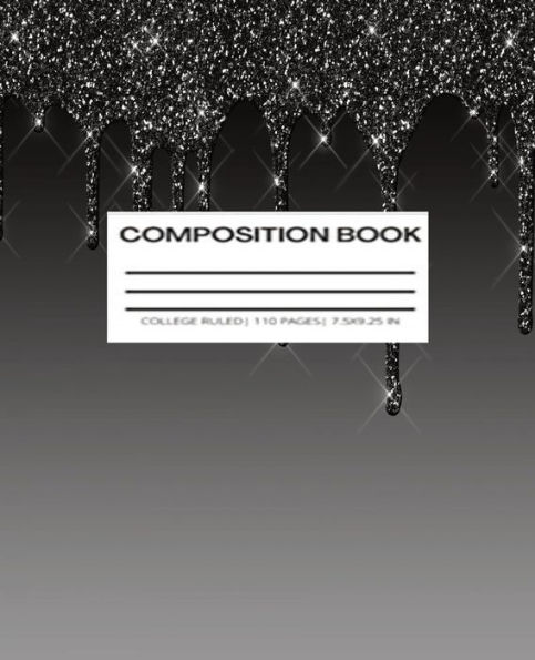 Composition Notebook - Black Drip