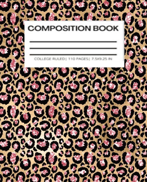Composition Notebook - Pink Cheetah