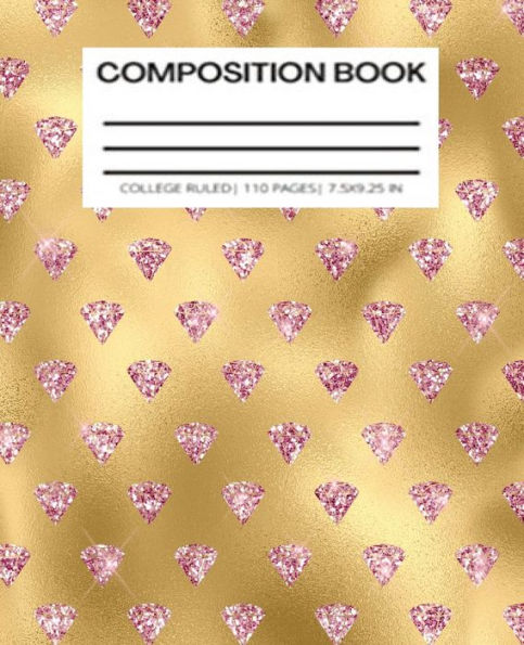 Composition Notebook - Large Pink Diamond