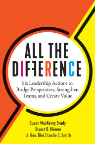 Title: All the Difference: Six Leadership Actions to Bridge Perspectives, Strengthen Teams, and Create Value, Author: Susan MacKenty Brady