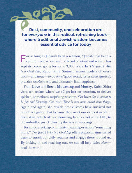 The Jewish Way to a Good Life: Find Happiness, Build Community, and Embrace Lovingkindness