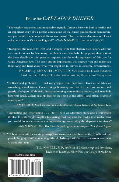 Captain's Dinner: A Shipwreck, An Act of Cannibalism, and a Murder Trial That Changed Legal History