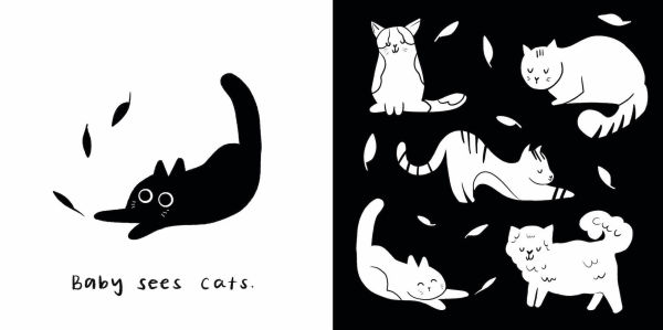 Baby Sees Farm Animals: A High-Contrast Board Book for Babies