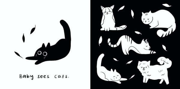 Baby Sees Farm Animals: A High-Contrast Board Book for Babies