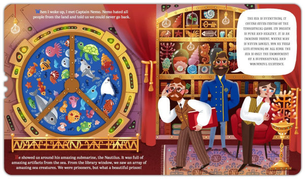 Lit for Little Hands: 20,000 Leagues Under the Sea: An Interactive Board Book Adapting the Classic for Kids