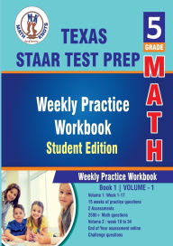 Title: TEXAS State (STAAR) Test Prep, 5th Grade MATH Student Edition,Volume 1, Author: Gowri Vemuri