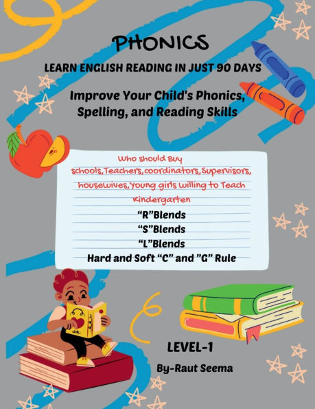 Phonics: LEARN ENGLISH reading JUST 90 DAYS: The course includes a series of 4 books, to achive proficiency days, you should be used sequentially guide children through each step their journey.