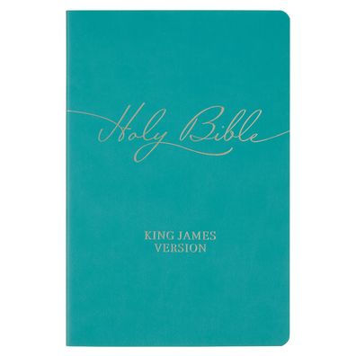 KJV Bible Gift Faux Leather, Teal