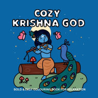 Title: Cozy Krishna God: Spiritual Colouring Book for Adults and Teens, Cute Bold and Easy Designs for Relaxation(Stress Relief), Author: Draculabun