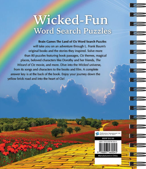 Brain Games The Land of Oz Word Search