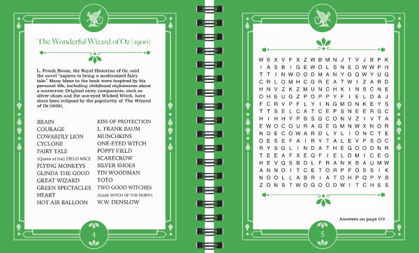 Brain Games The Land of Oz Word Search