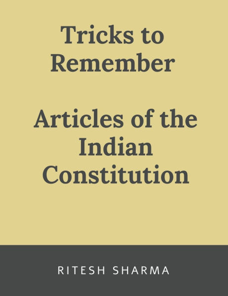 articles of the inidan constiturion