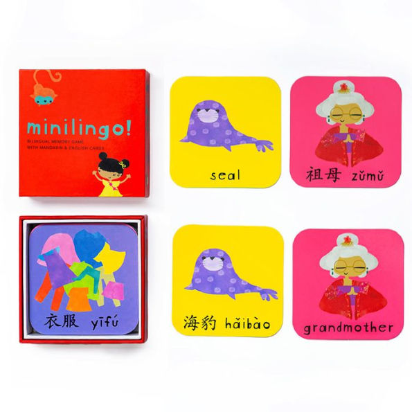 Minilingo Mandarin / English Bilingual Flashcards: Bilingual memory game with Mandarin & English cards