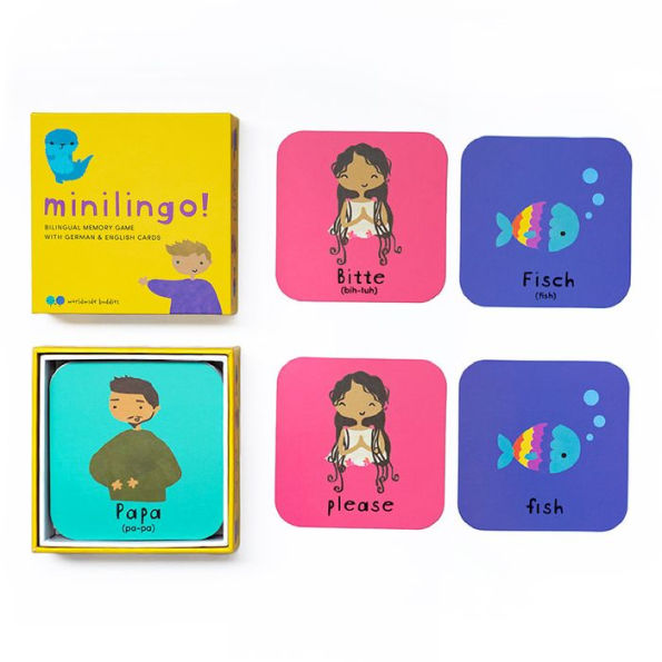 Minilingo German / English Bilingual Flashcards: Bilingual memory game with German & English cards