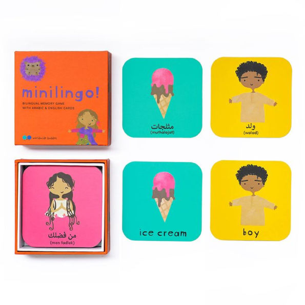 Minilingo Arabic / English Bilingual Flashcards: Bilingual memory game with Arabic & English cards