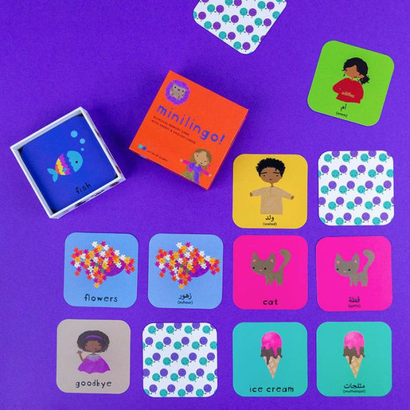 Minilingo Arabic / English Bilingual Flashcards: Bilingual memory game with Arabic & English cards