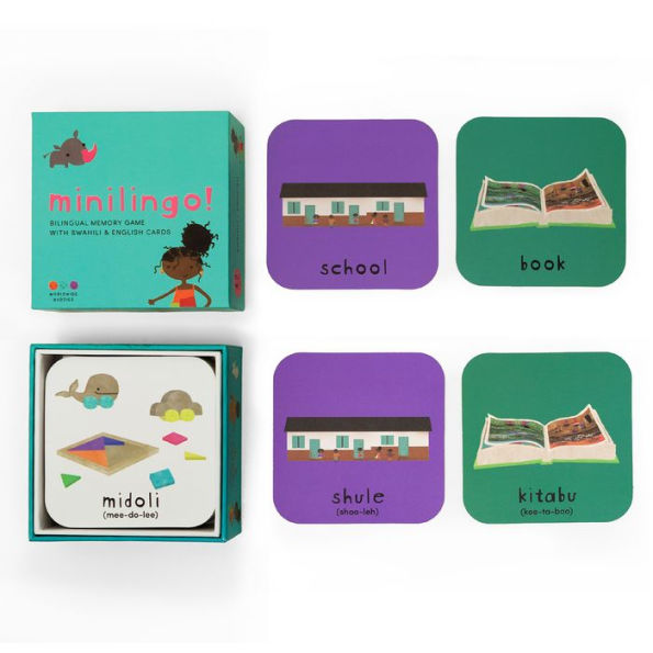 Minilingo Swahili / English Bilingual Flashcards: Bilingual memory game with Swahili & English cards