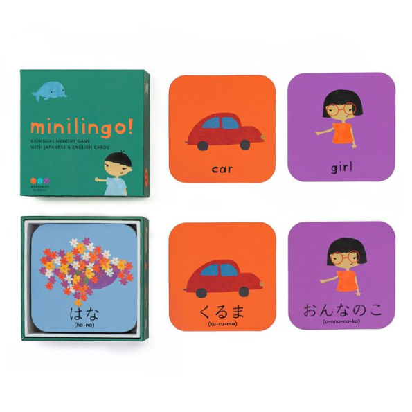 Minilingo Japanese / English Bilingual Flashcards: Bilingual memory game with Japanese & English cards