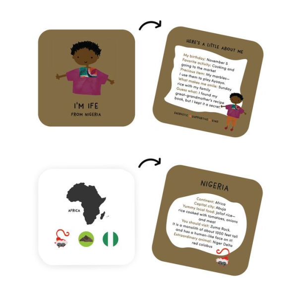 Buddy Jumble Geography Flashcards: 3 fun games to learn quick geography facts & make friends from around the world
